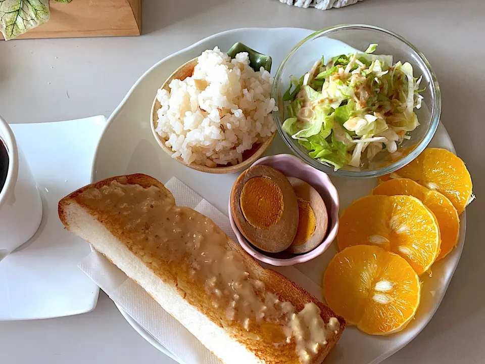 Snapdishの料理写真:またまたモーニング♪お昼ごはん~(^^)❤︎|いつくしみちゃんさん