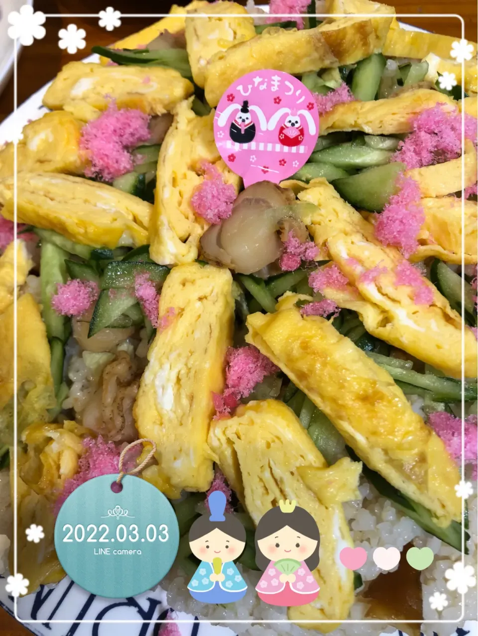 Snapdishの料理写真:ひなまつり2022ちらし寿司🎎✨|harutomomamaさん