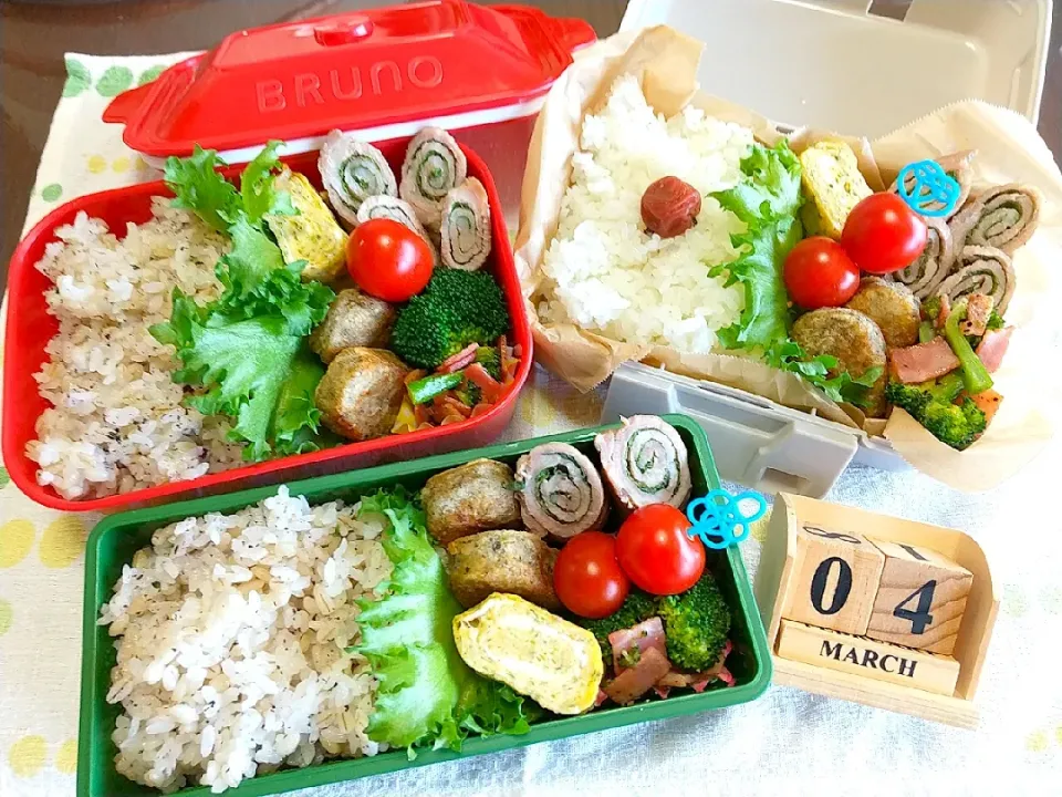 🍱今日の息子達のお弁当･置き弁
                                                    &自分弁当|tomoさん