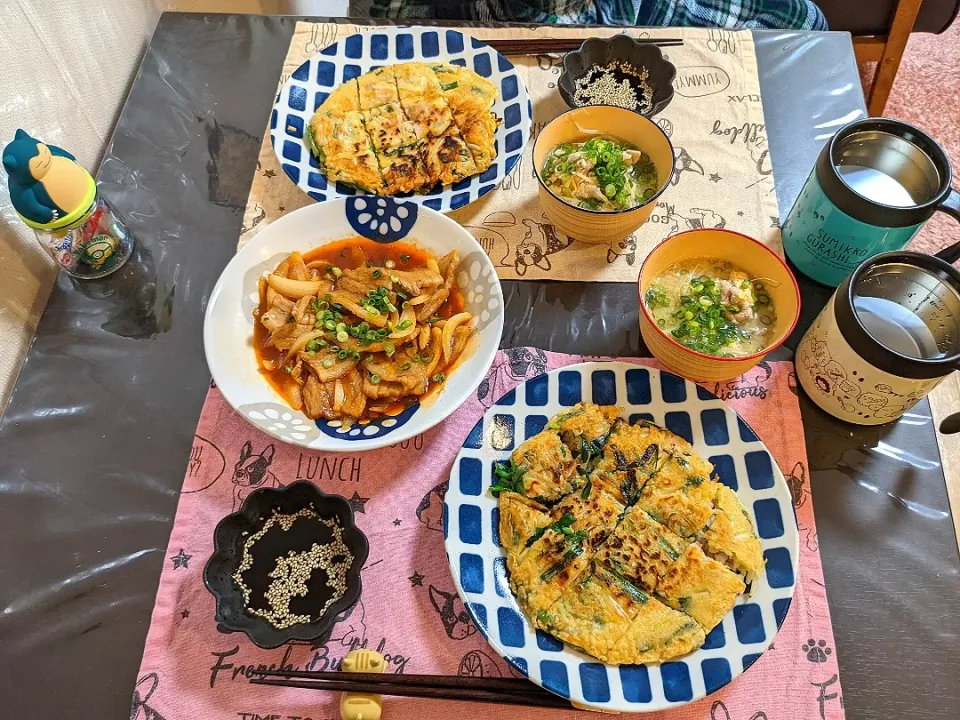 Snapdishの料理写真:チヂミ定食☆*°|奈津美さん