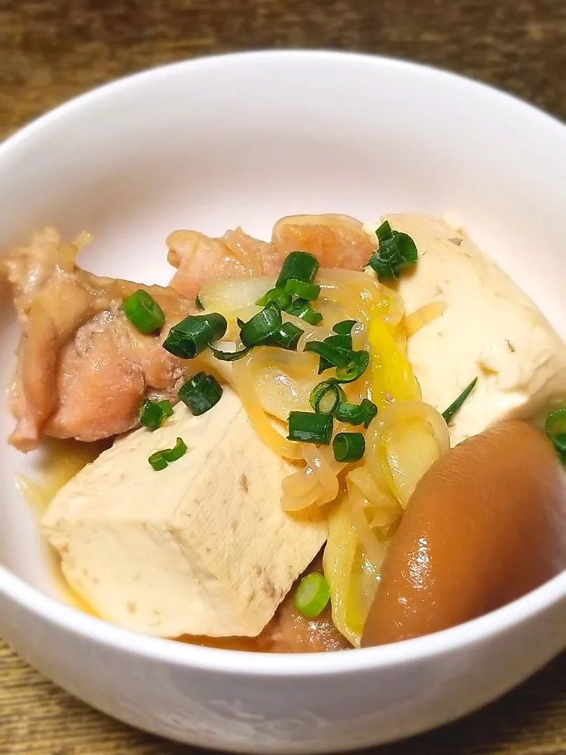 パパ盛付け👨鶏肉豆腐|ぱんだのままんさん