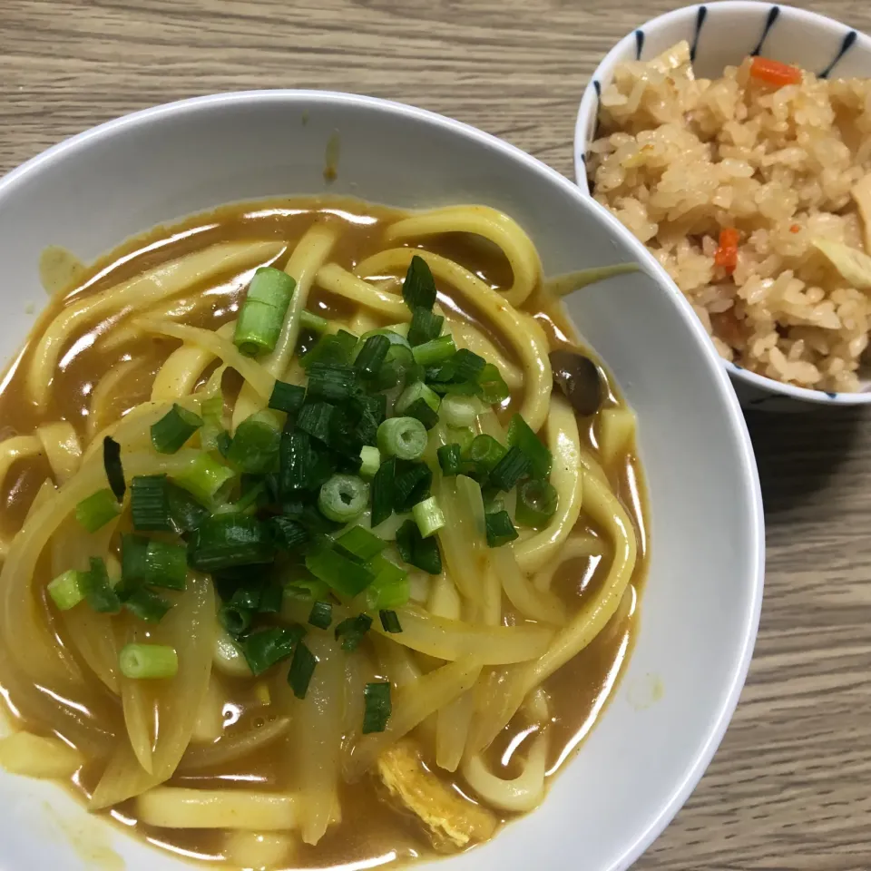 カレーうどん&筍ごはん|seiko Oさん