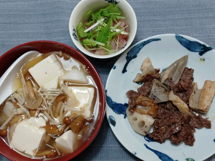 豆腐と蕪のキノコ餡掛け|ぱいんてーるさん