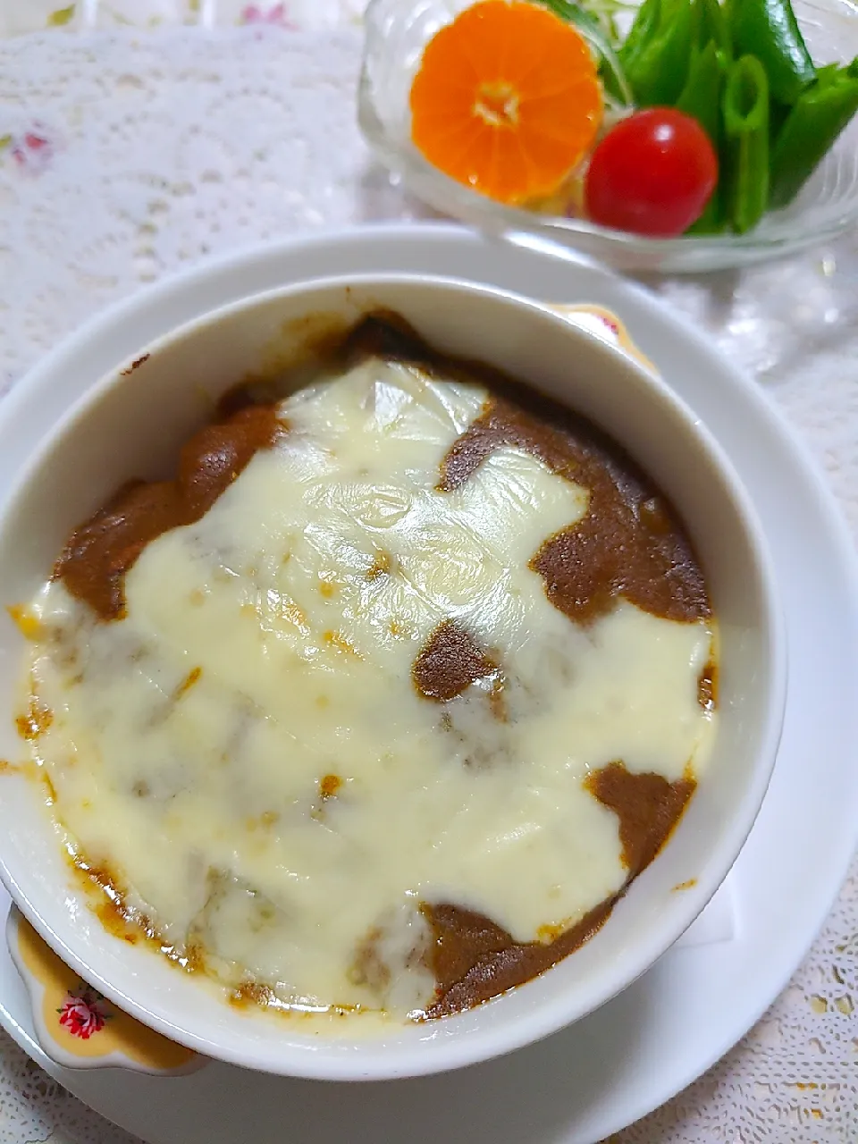 昨日の残り物を使って
焼きカレー|🍒ふみりん🍒さん