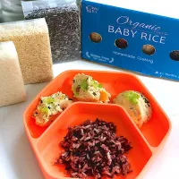 Steamed three Thai rice mixed, eat with steamed egg with mince chicked😋 🌾Organic jasmine rice
🌾Organic brown rice
🌾Organic riceberry|MommyLOVEUさん