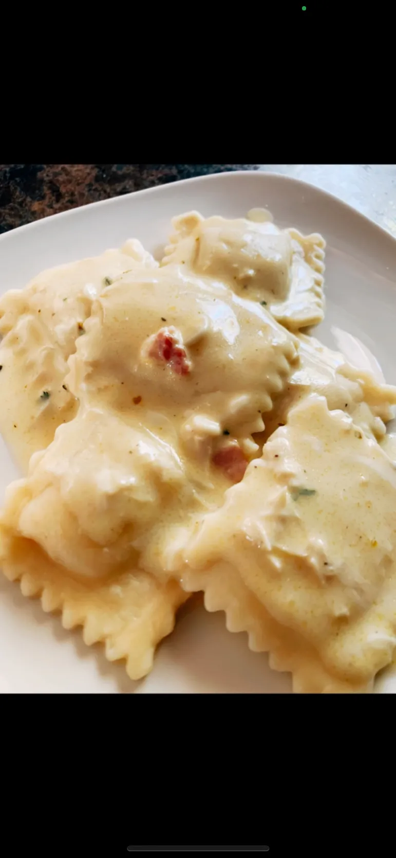 Snapdishの料理写真:チーズ*ラビオリ// cheese ravioli|Kazumiさん