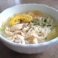 Snapdishの料理写真:柚子鶏塩煮麺