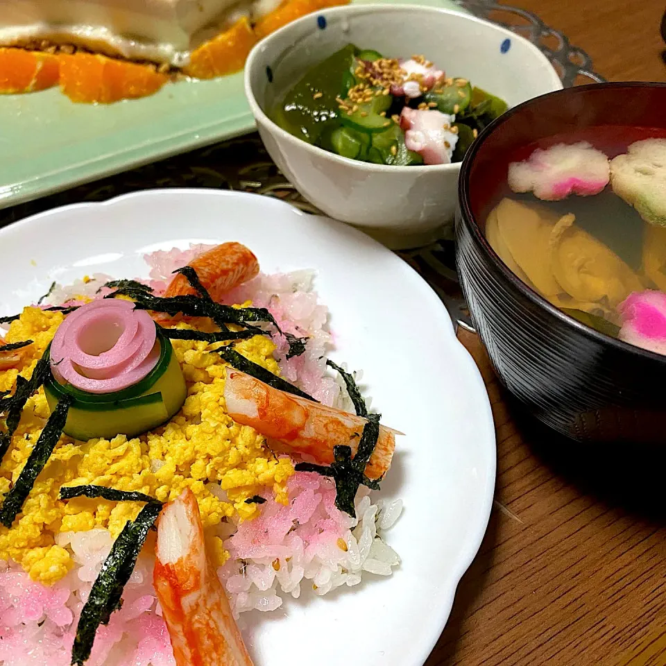 お雛祭り🎎の夕飯|まるちゃんさん