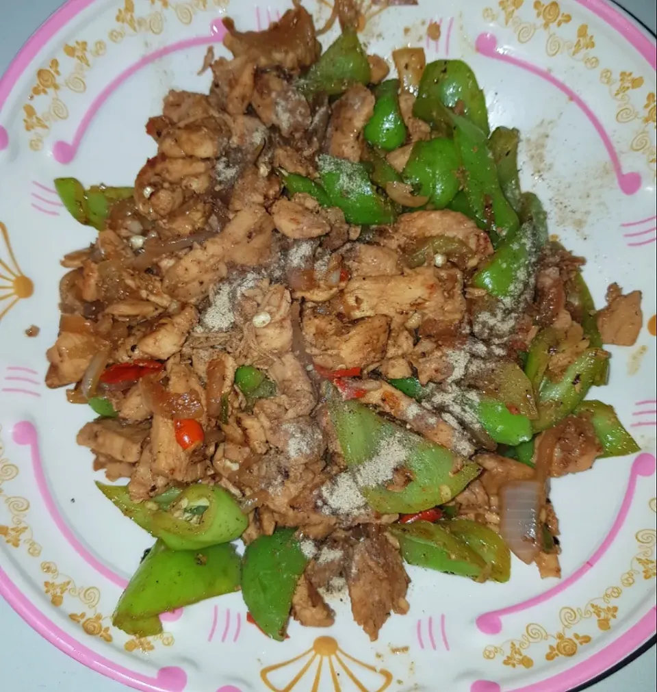 stir fry chicken with chili|patcookingfeverパットさん