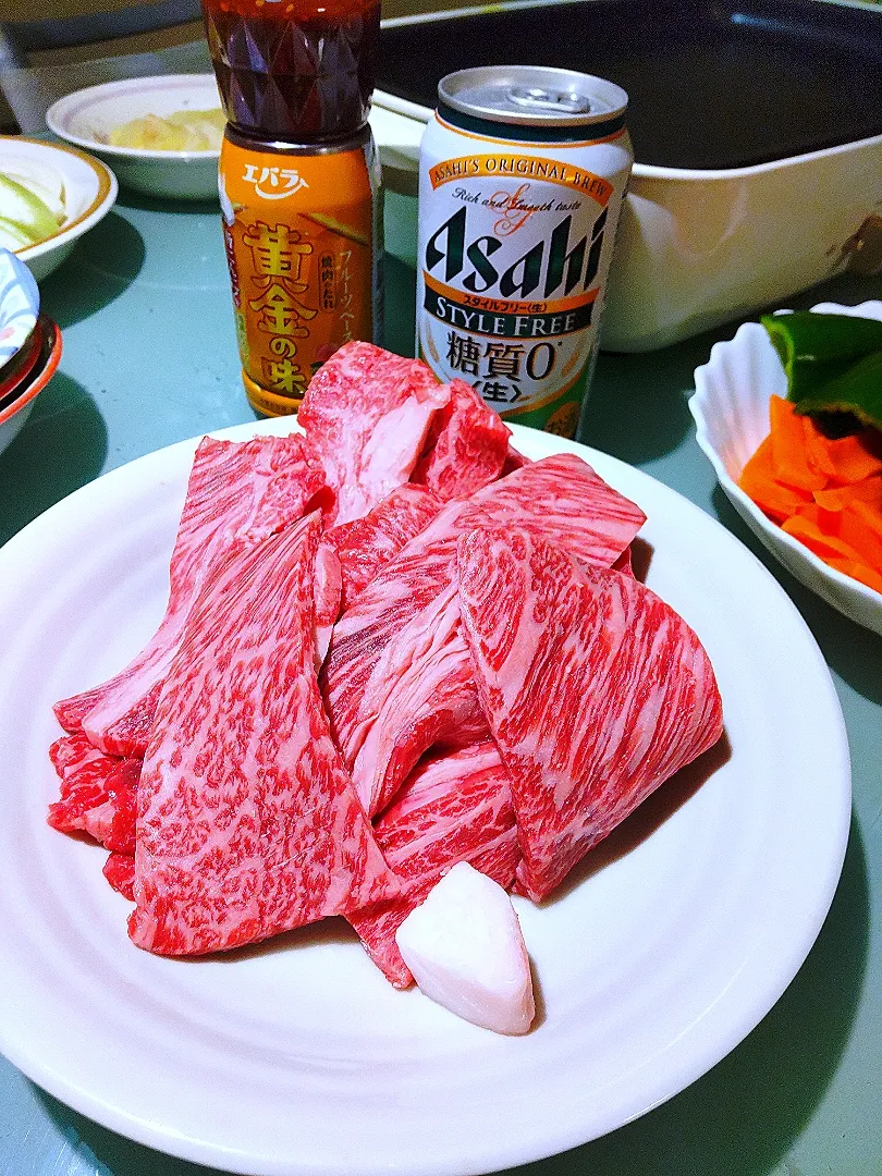 カルビ仕入れました😆焼肉❗|かずにゃさん