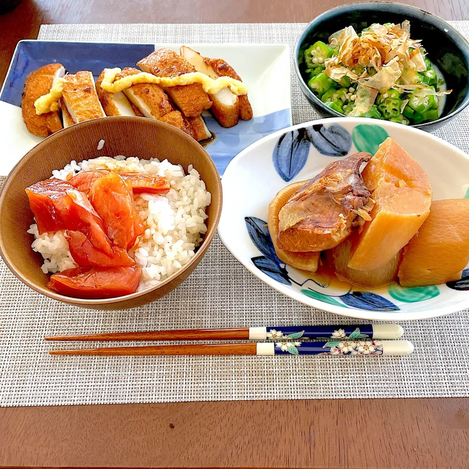 鮪の漬け丼&ぶり大根|rumiさん