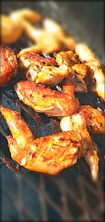 jerks. Wings glazed with bbq sauce|Kreative Dishesさん