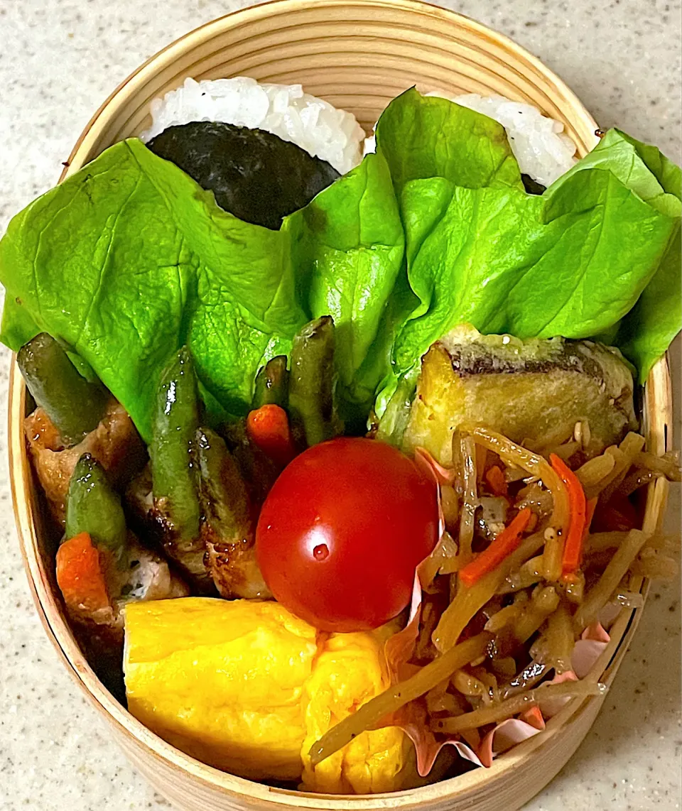 Snapdishの料理写真:野菜の豚肉巻き弁当|besさん