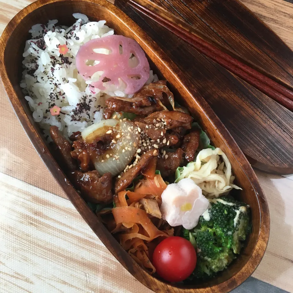 大豆ラボの肉野菜炒め弁当|はるさん