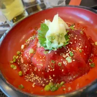 ゴルフ飯　マグロ漬け丼|寺尾真次さん