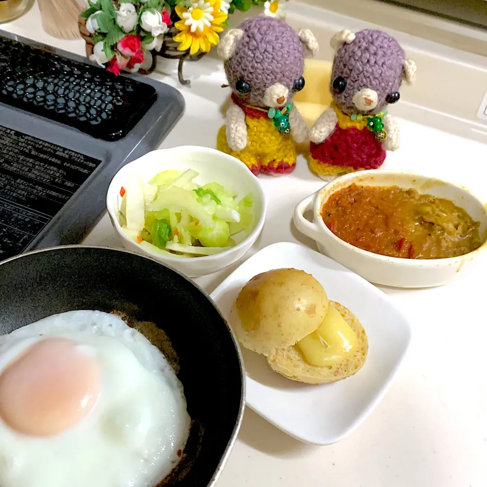 Snapdishの料理写真:朝ごぱん( ´ ▽ ` )|chagashiさん