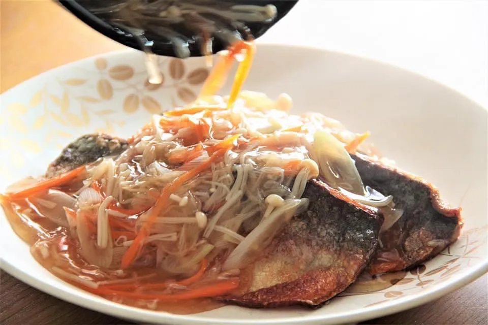 『ヘルシー志向の女性におすすめ揚げ魚のあんかけ』【公式】　#料理研究家指宿さゆり|【公式】料理研究家　指宿さゆり≫ｽﾀｼﾞｵ（ｽﾀｯﾌ運営）さん