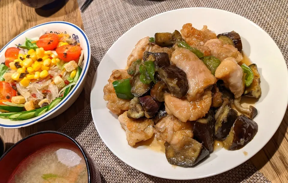 茄子と鶏もも肉のみぞれ煮|まみさん