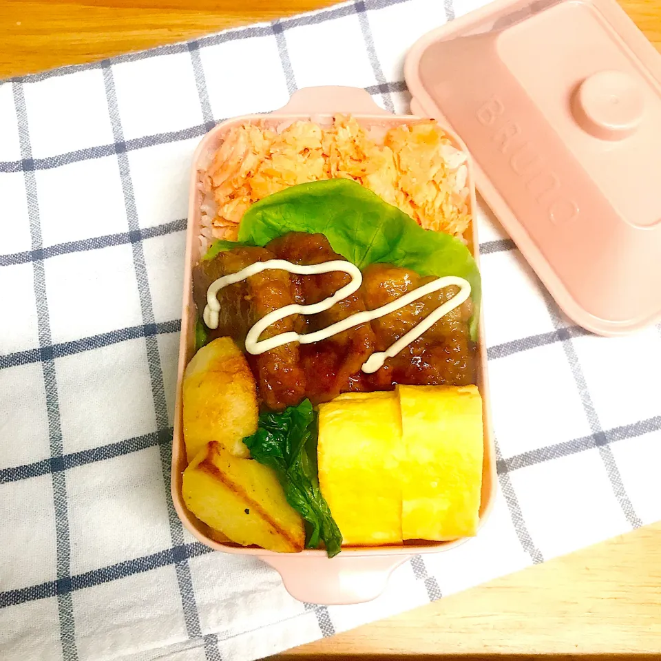 Snapdishの料理写真:三男男子中学生弁当|mickyさん