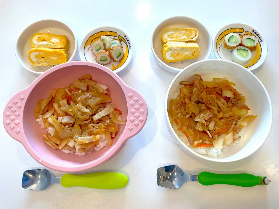 〜息子達のランチ　丼　幼児食〜2022.3.9|yuuさん