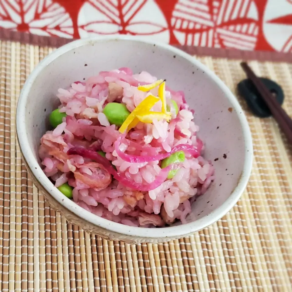 赤大根で切り干し大根！そして炊き込みご飯( ˙▿˙　)春色ウキウキ|まぁさん