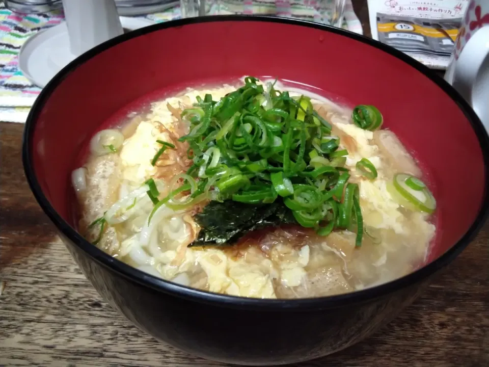 Snapdishの料理写真:お腹の調子が悪いので、生姜のすりおろしをたっぷりのあんかけうどん|にんにくと唐辛子が特に好き❤️(元シャリマー)さん