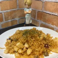 Snapdishの料理写真:炊飯器で簡単　サンジのピラフ|CHAPMAN正木さん