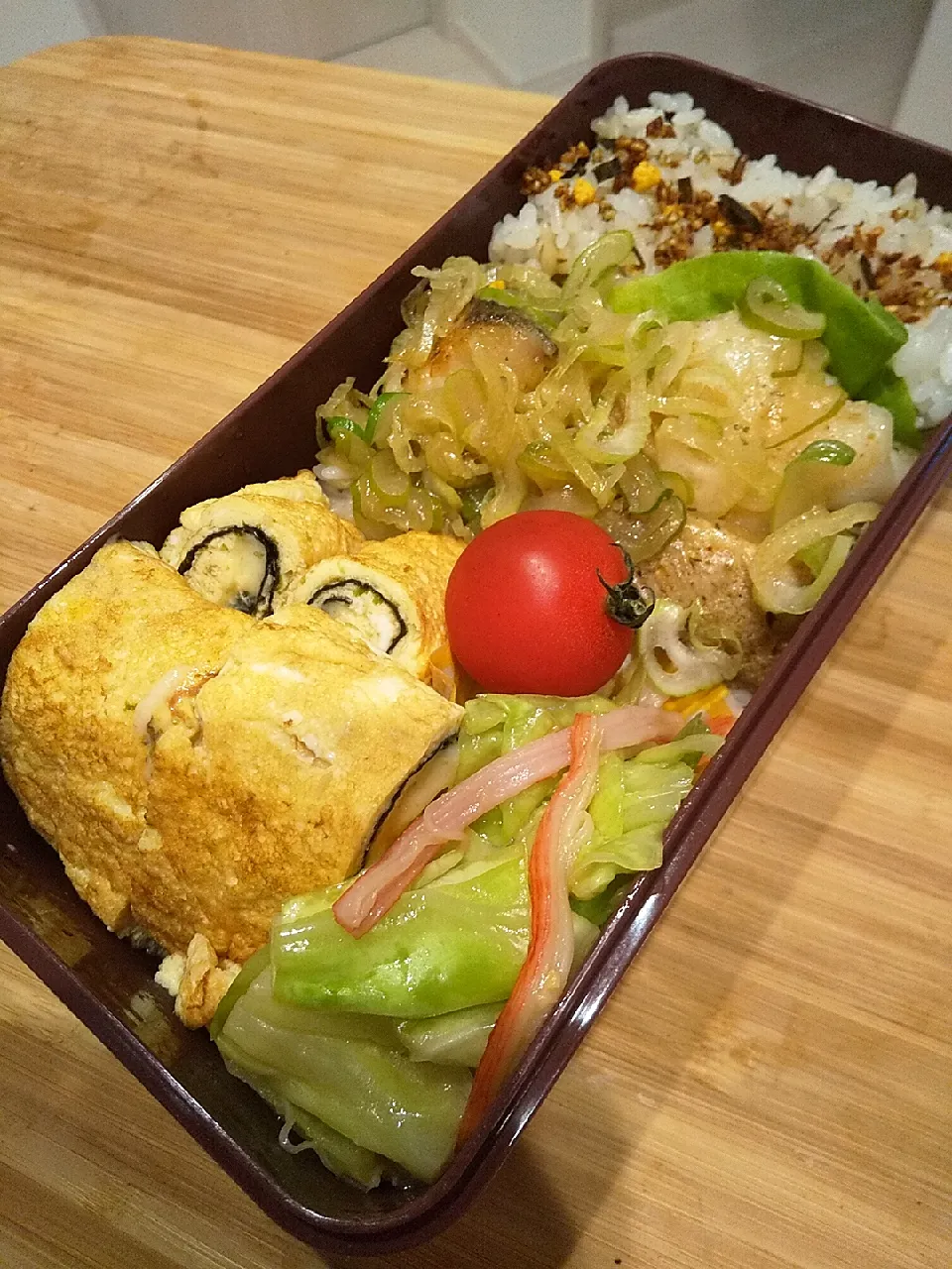 たらのネギダレ弁当🌸|うさぎさん