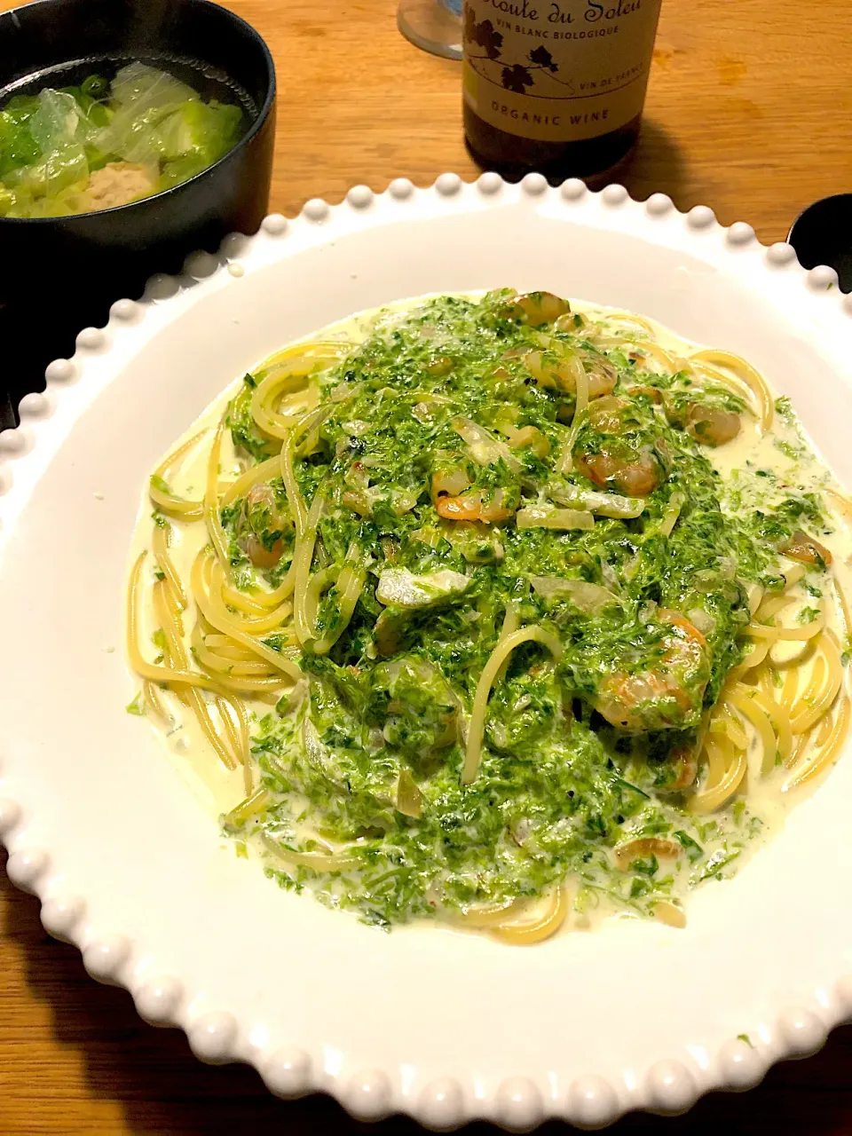 あおさのクリームパスタ🍝|けんちんさん