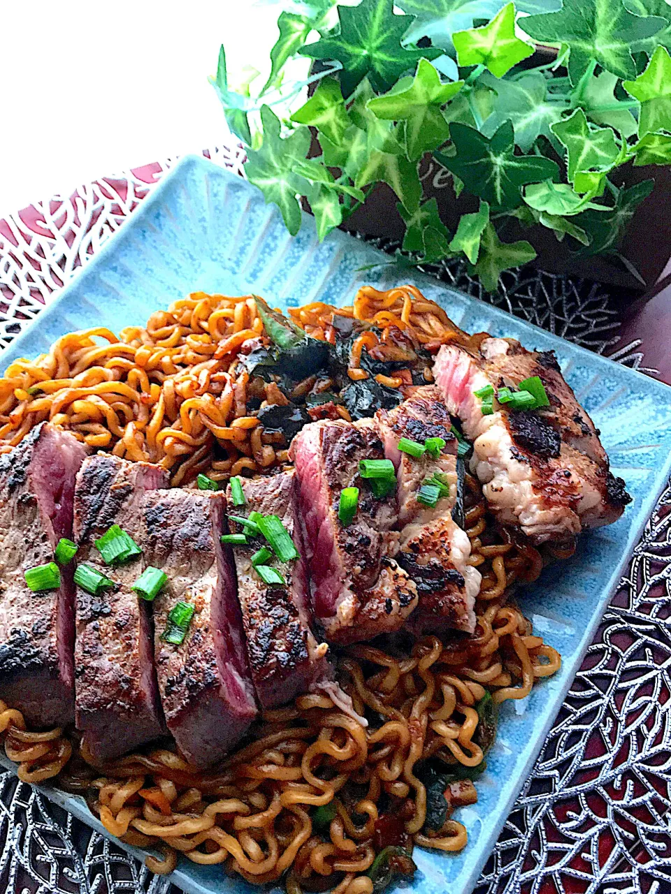 Snapdishの料理写真:バンタンも好きな、カルビチャパグリ❤️🧡💛💚💙💗💜|🌺🌺Foodie🌺🌺さん