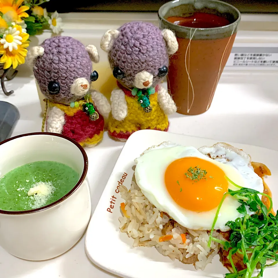 Snapdishの料理写真:晩ごはん( ・∇・)|chagashiさん