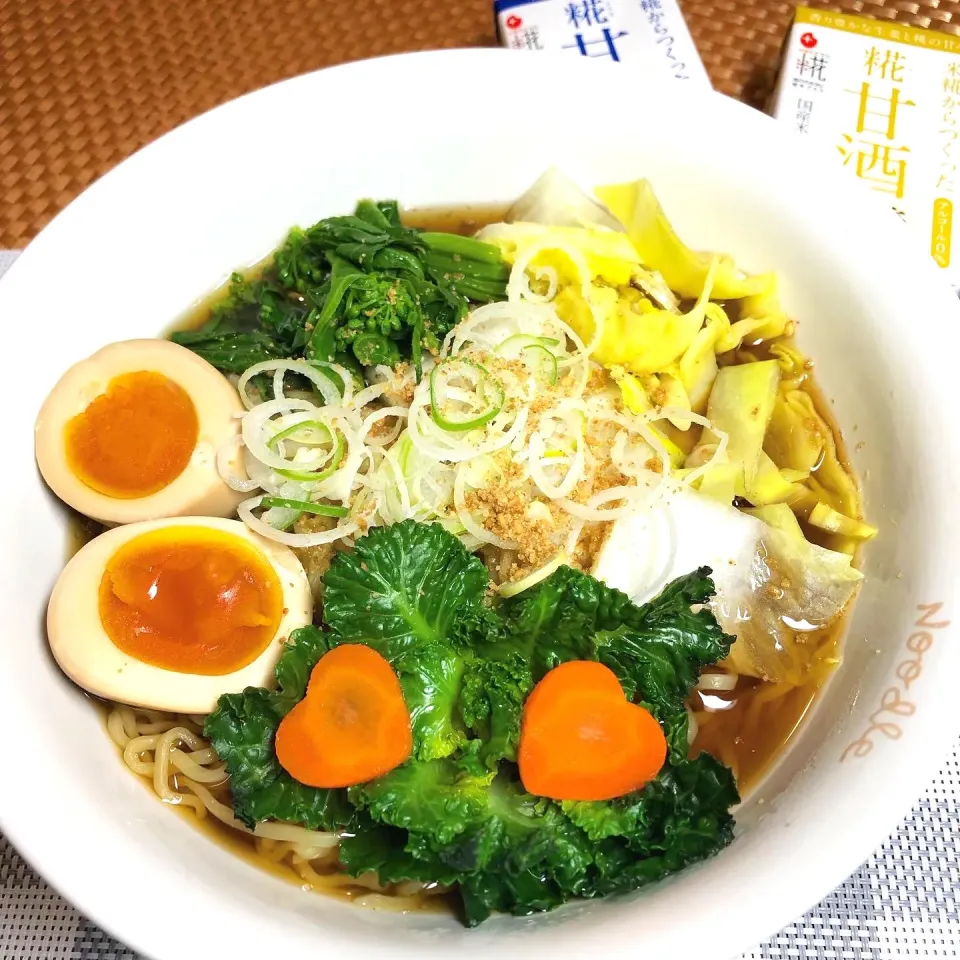 糀甘酒入り春野菜たっぷりラーメン🍜💕|さらっと🍀さん