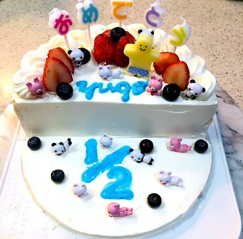 1/2 year old birthday cake|Ronaさん