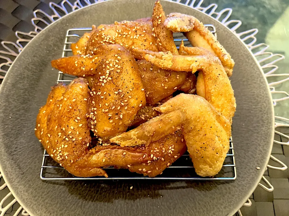 今夜の娘の晩酌ご飯のメインは、手羽先の甘辛揚げ✨|yokoさん