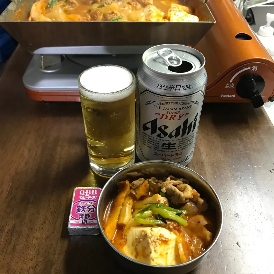 チゲ鍋で家飲み|sanaeさん