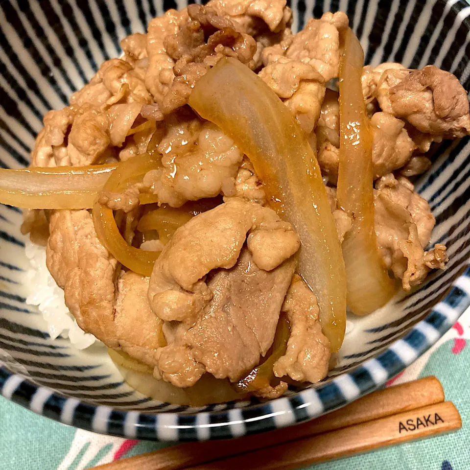 豚丼|あさかさん