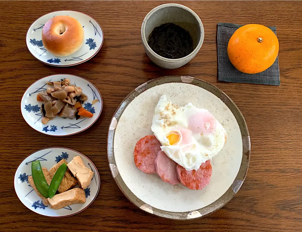 今日の昼食🍊🍳🍙20220312|rococoさん