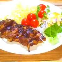 トンテキと野菜のDISH🍽️|ななママさん