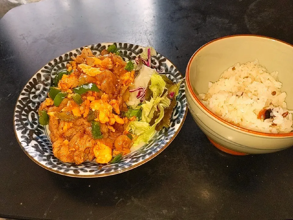 夜勤明け生姜大蒜醤油豚小間肉焼き🐽|Tarou  Masayukiさん