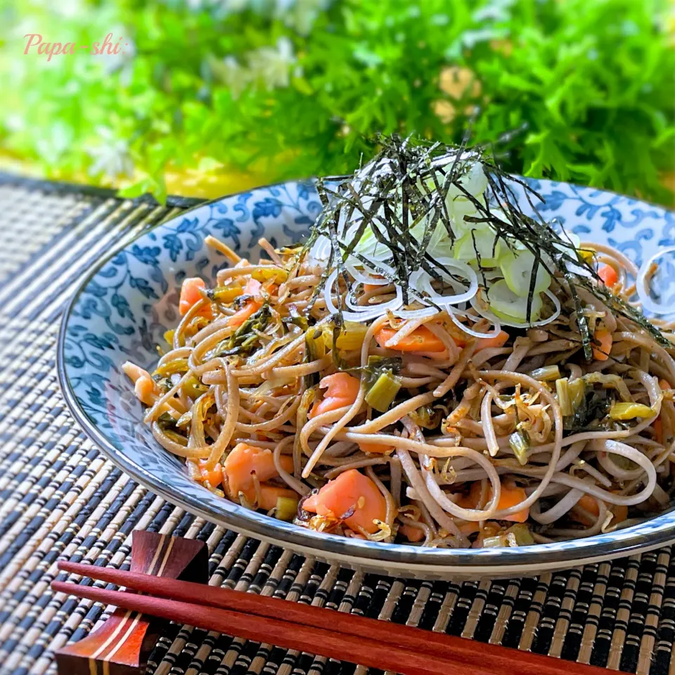 野沢菜焼蕎麦　たかが焼きそばされど焼きそば（©︎cocco+）〜番外編〜|パパ氏さん