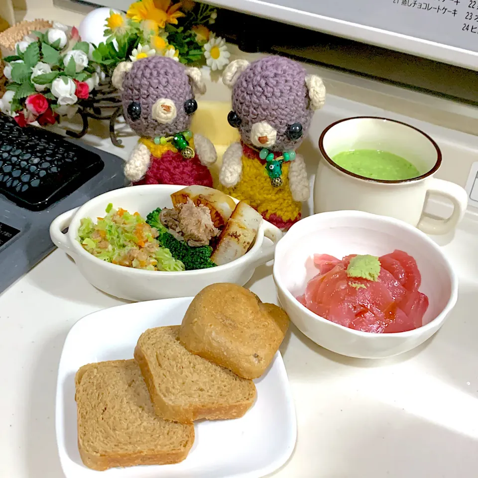 Snapdishの料理写真:晩ごぱん（╹◡╹）|chagashiさん