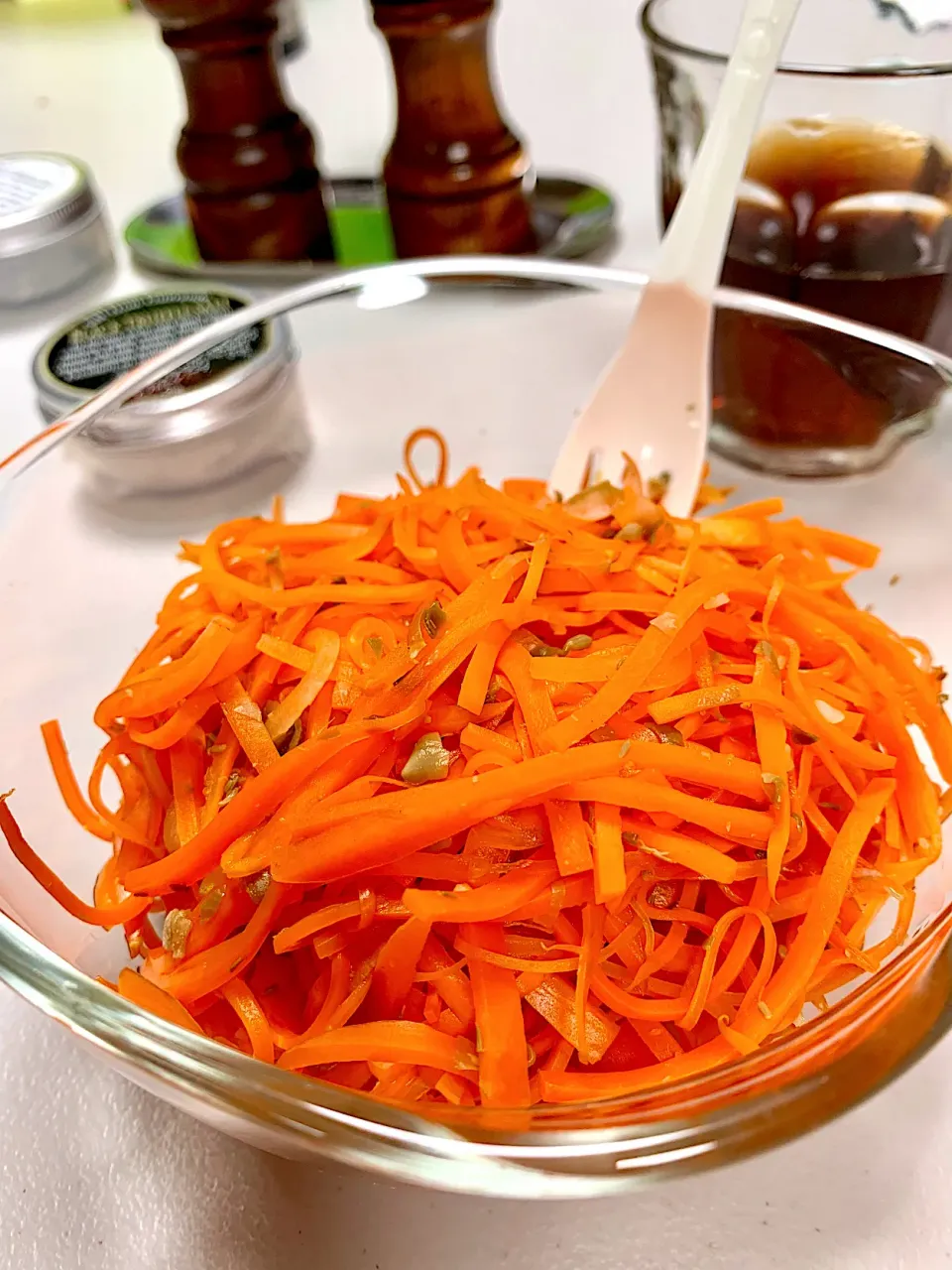 Julienned Carrot Salad with Caper Vinaigrette|gonbenさん