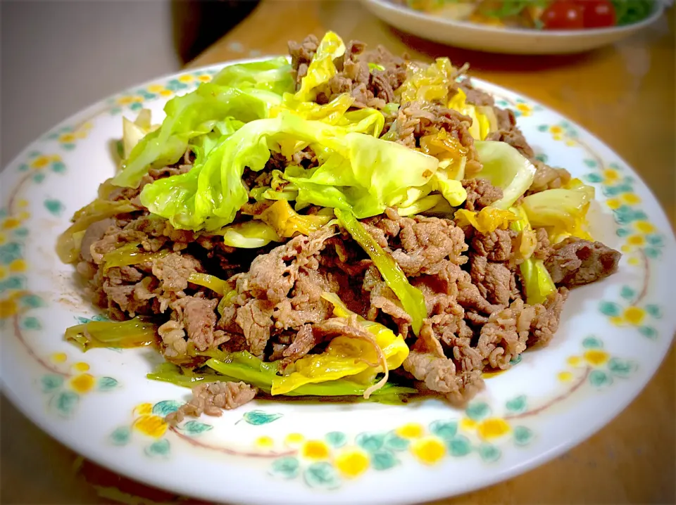 春キャベツと牛肉の中華炒め|やまひろさん