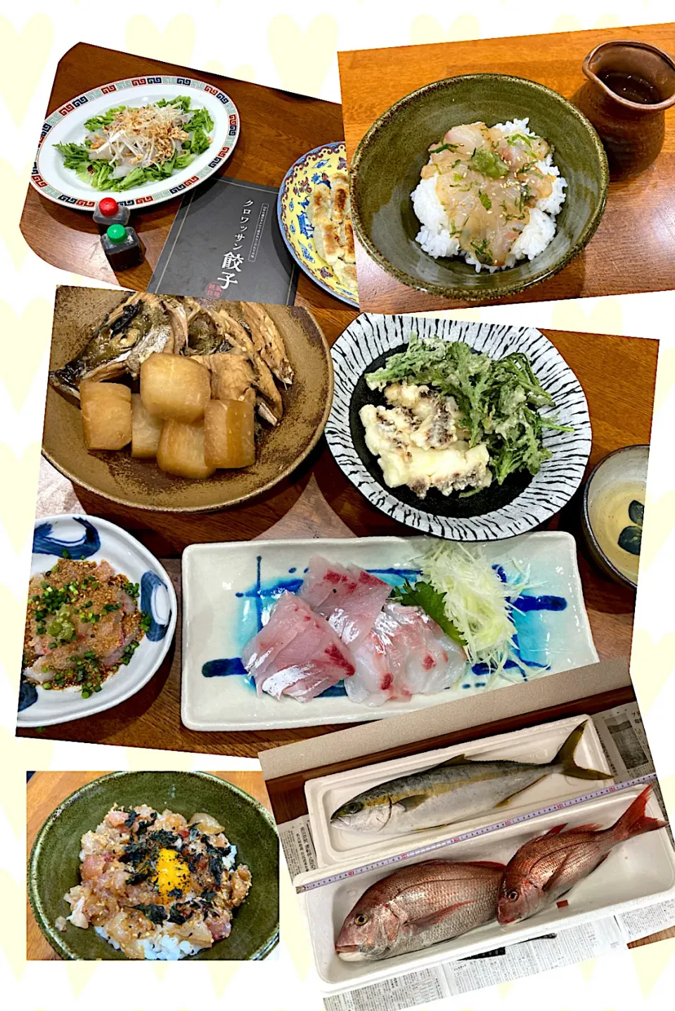 Snapdishの料理写真:友人釣果　初日・二日目の晩ごはん|sakuramochiさん