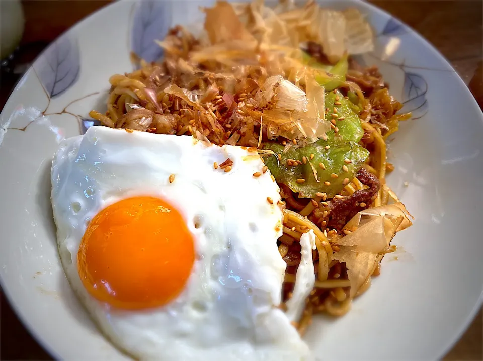 味噌だれ焼きそば|名状しがたいゴミムシのようなものさん