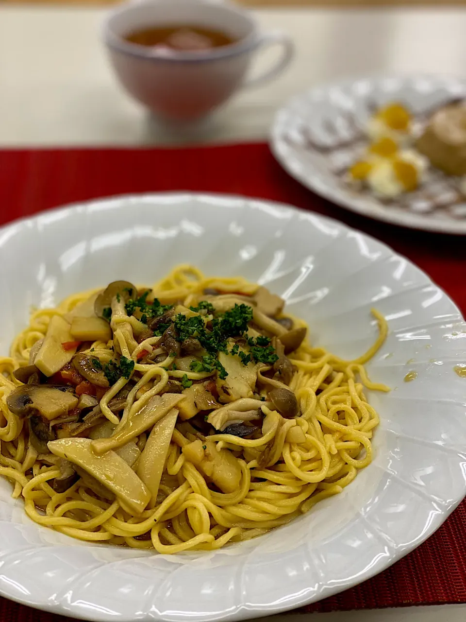 ポルチーニとホタテのスパゲッティー|エンばんさん