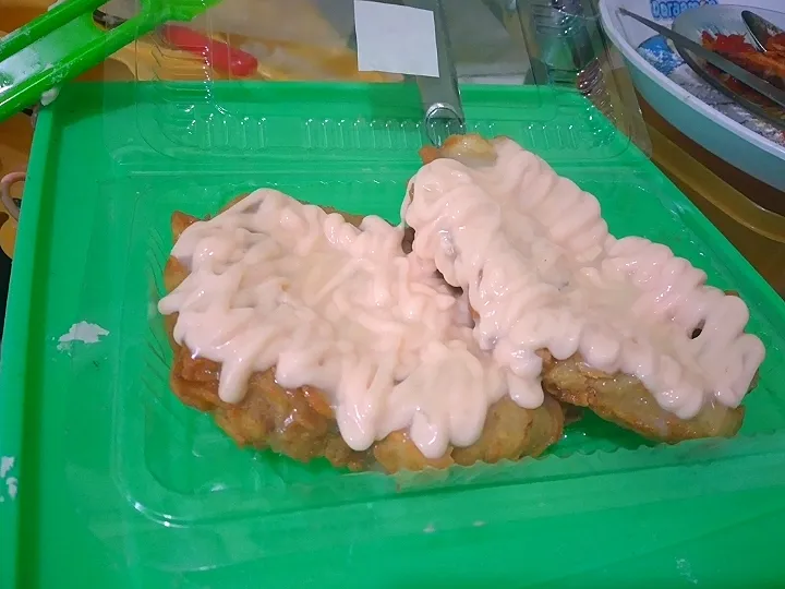 Snapdishの料理写真:Pisang Geprek Saus Keju manis|Novitarina Azzahraさん