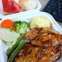 Snapdishの料理写真:สเต๊กไก่|My'Nari Tasanontさん