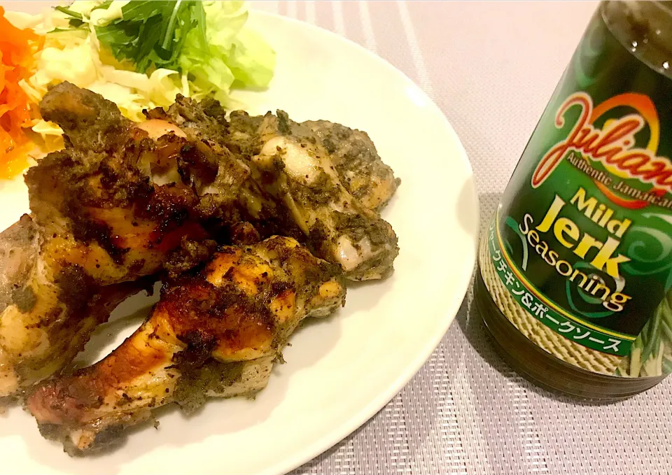 Snapdishの料理写真:手羽元でジャークチキン🇯🇲|喰いしんぼう豚さん