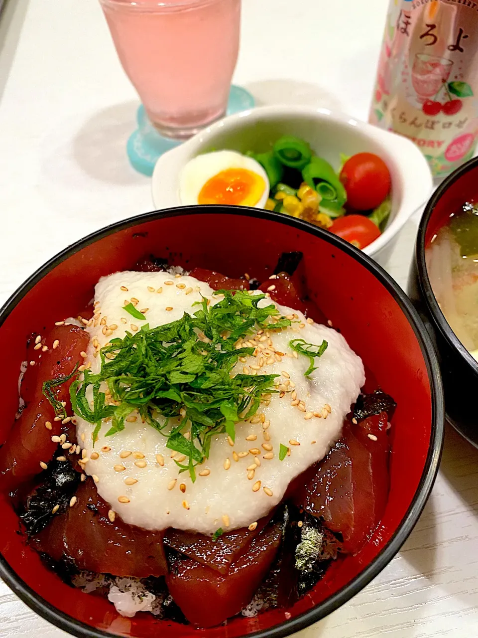 まぐろ山かけ丼|usako☆さん